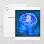 Carte Postale cerveau désactivé (Devant / Derrière)