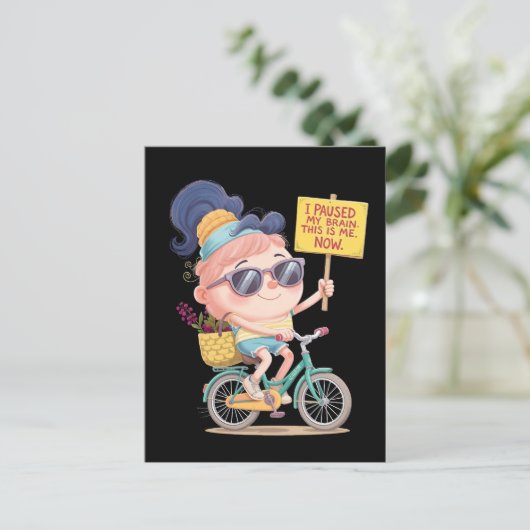 Carte Postale Cerveau en pause : C'est moi ! Maintenant (Debout devant)