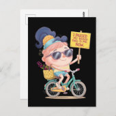 Carte Postale Cerveau en pause : C'est moi ! Maintenant (Devant / Derrière)