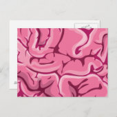Carte Postale Cerveau Zombie (Devant / Derrière)