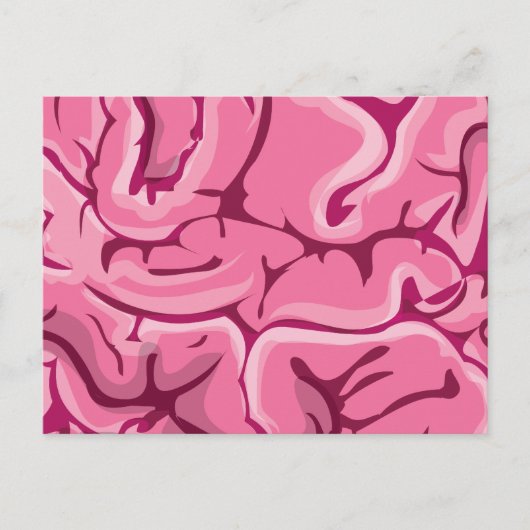 Carte Postale Cerveau Zombie (Devant)