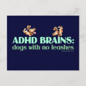 CARTE POSTALE CERVEAUX ADHD (Devant)