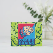 Carte Postale Cerveaux de Zombie (Debout devant)