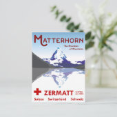 Carte Postale Cervin, Zermatt, Suisse, (Debout devant)
