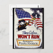 Carte Postale Ces couleurs, ne vont pas courir, Pearl Harbor (Devant / Derrière)