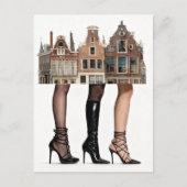 Carte Postale Ces maisons ont un collage de jambes (Devant)