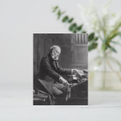 Carte Postale Cesar Franck à la console de l'orgue (Debout devant)