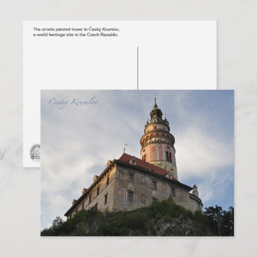 Carte postale Cesky Krumlov (Devant / Derrière)