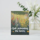 Carte Postale Cessez D'Empoisonner La Pelouse (Debout devant)