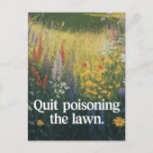 Carte Postale Cessez D'Empoisonner La Pelouse (Devant)