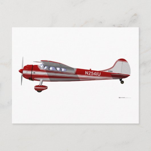 Carte Postale Cessna 195 (Devant)