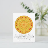 Carte Postale C'est avec le coeur que l'on voit à juste titre... (Debout devant)