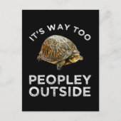 Carte Postale C'est beaucoup trop peuplé dehors (Devant)