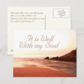 Carte Postale C'est bien avec mon âme, bien-aimée Hymne (Devant / Derrière)