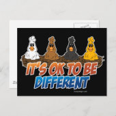 Carte Postale C'est bon d'être différent (Devant / Derrière)