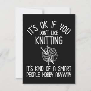 Carte Postale C'est bon si vous n'aimez pas le Tricot