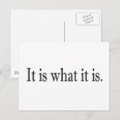 Carte Postale C'Est Ce Qu'Il Est (Devant / Derrière)