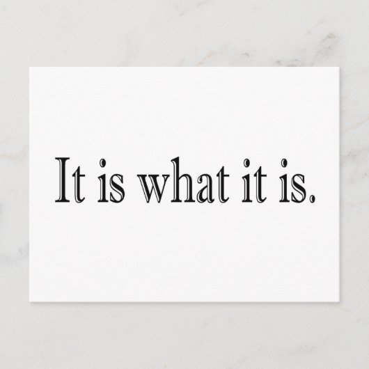 Carte Postale C'Est Ce Qu'Il Est (Devant)