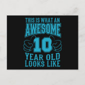 CARTE POSTALE C'EST CE QU'UN INCROYABLE ANNIVERSAIRE DE 10 ANS 1 (Devant)