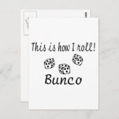 Carte Postale C'Est Comme Ça Que J'Ai Roulé Bunco (Devant / Derrière)