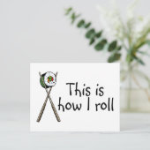 Carte Postale C'Est Comme Ça Que Je Lance Le Sushi (Debout devant)