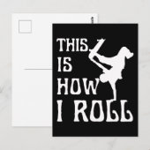 CARTE POSTALE C'EST COMME ÇA QUE JE ROULE (Devant / Derrière)