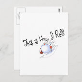 Carte Postale C'Est Comme Ça Que Je Roule Le Snowball (Devant / Derrière)