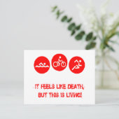 Carte Postale C'est comme la mort - Triathlon (Debout devant)