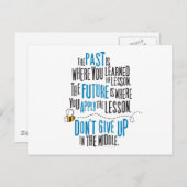 Carte Postale "C'est dans le passé que vous avez appris la leçon (Devant / Derrière)