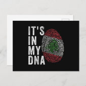 Carte Postale C'est dans mon ADN - drapeau du Liban (Devant / Derrière)