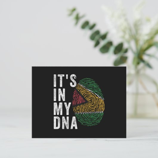 Carte Postale C'est dans mon ADN - Guyana Flag (Debout devant)