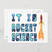 Carte Postale C'est de la science des fusées (Devant / Derrière)