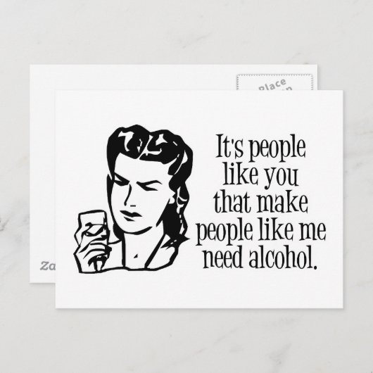 Carte Postale C'est des gens comme vous... (Devant / Derrière)