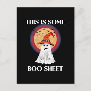 Carte Postale C'est du Papier de Boo Halloween Fantôme Drôle