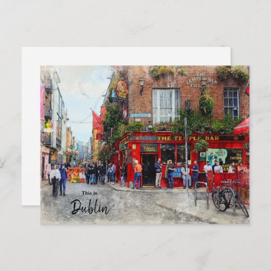 Carte Postale C'est Dublin-Irlande (Devant / Derrière)
