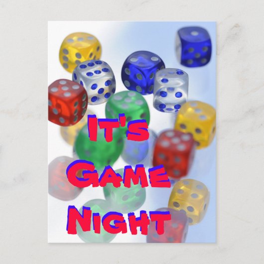 Carte Postale C'est Game Night (Devant)