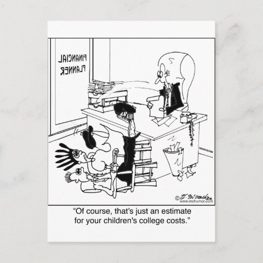 Carte Postale C'est juste une estimation des frais de scolarité (Devant)