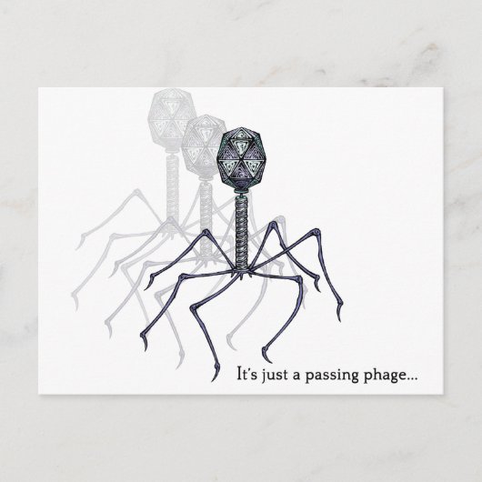 Carte Postale C'est juste une phage... (Devant)