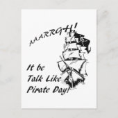 Carte Postale C'est la Journée internationale de la langue pirat (Devant)