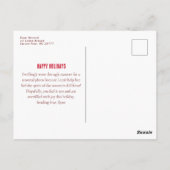 Carte Postale C'est la saison de l'humiliation de mode Noël P (Dos)