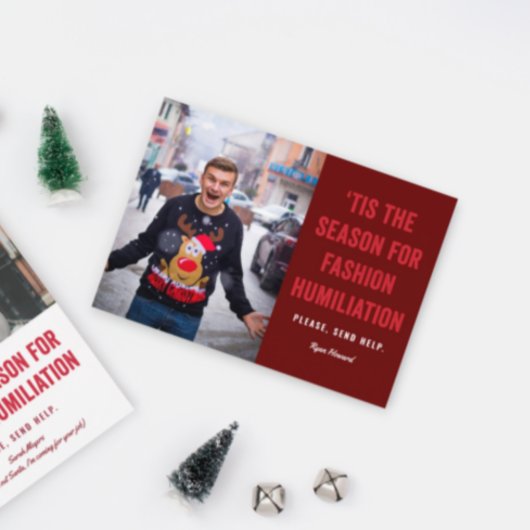 Carte Postale C'est la saison de l'humiliation de mode Noël P