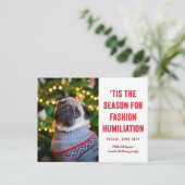 Carte Postale C'est la saison de Noël de l'humiliation de la mod (Debout devant)