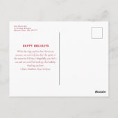 Carte Postale C'est la saison de Noël de l'humiliation de la mod (Dos)