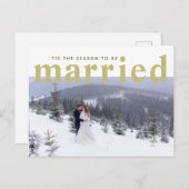 Carte Postale C'Est La Saison D'Être Marié Mariage Photo (Devant / Derrière)