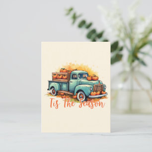 Carte Postale C'est la saison du camion de citrouilles