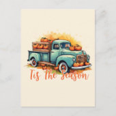 Carte Postale C'est la saison du camion de citrouilles (Devant)