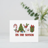 Carte Postale C'est la saison Joyeux Noël (Debout devant)