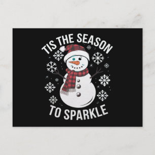 Carte Postale C'Est La Saison Pour Éclater Le Cadeau De Noël