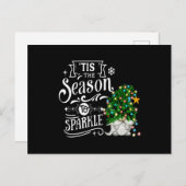 Carte Postale 'C'Est La Saison Pour Éclater Le Gnome De Noël (Devant / Derrière)