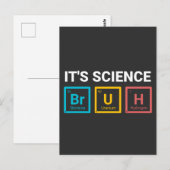 Carte Postale C'est la science mec humour de nerd drôle (Devant / Derrière)